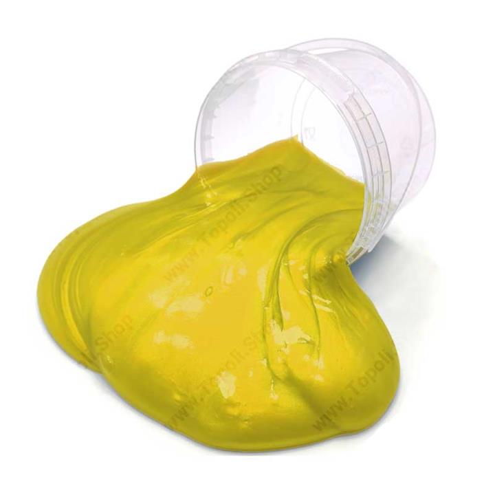 ژل بازی واتر متالیک زرد 300 گرم کد slime115